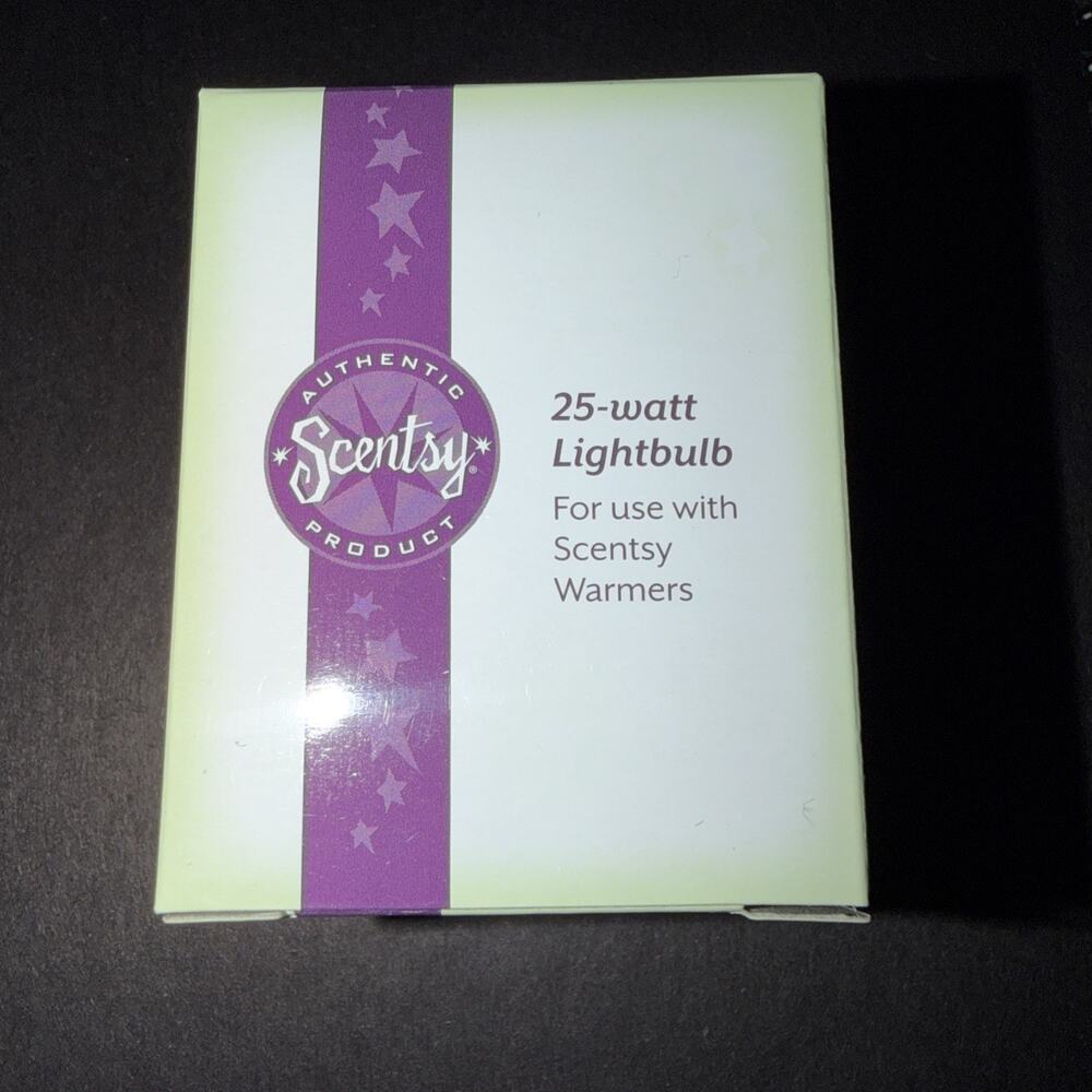Authentic Scentsy 25 Watt Light Bulb for Scentsy Wax Warmers Brand New In Box